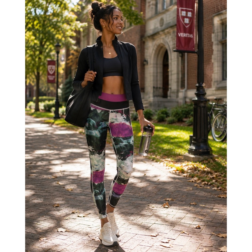 Lululemon Speed Tight IV Dazzle Multi Color Abstract Running Leggings Size 6